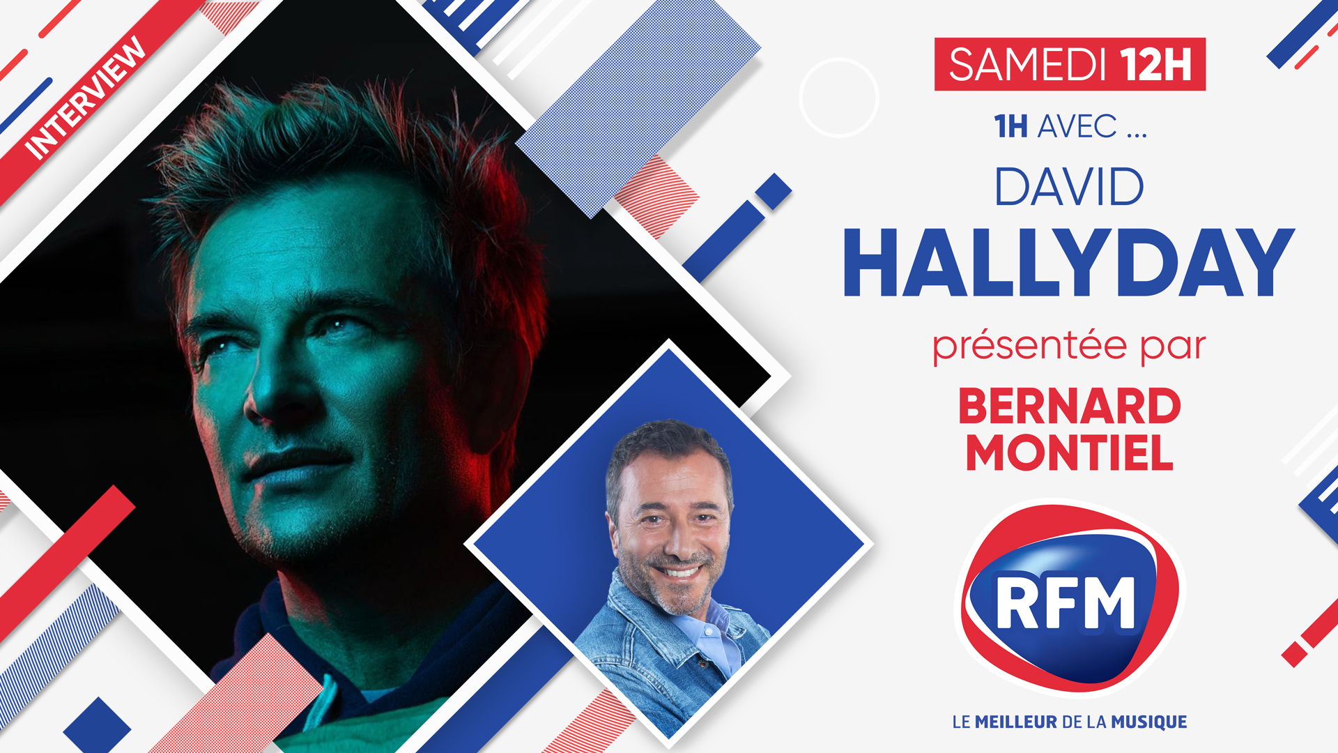 David Hallyday est l'invité de Bernard Montiel samedi 1er avril sur RFM